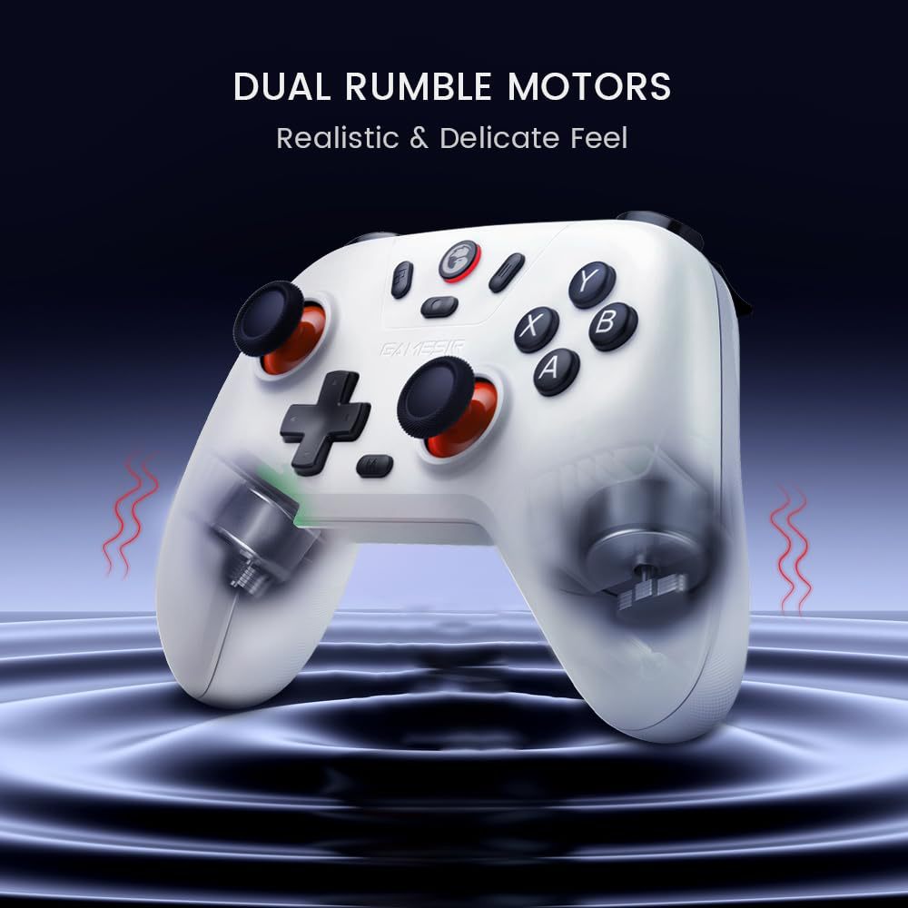 GameSir Nova Lite Controlador Inalámbrico con Bluetooth, Dongle, Cable para Switch, Android, iOS, PC y Steam (Rosa con Receptor) 4