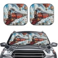 thumbnail image 2 of Vsdgher Red Train Hot Air Balloon Print Car Windshield Sun Shade, Reflective Sunshade Window Sunshade Sun Visor Protector Fit for Cars,Trucks,SUVs-Medium, 2 of 6