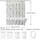 thumbnail image 3 of Cortina de ducha TITOUMI de 182 x 182 cm, de plástico transparente e impermeable, ideal para bañeras y duchas., 3 of 8