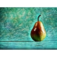 thumbnail image 2 of Aldridge, Ashley 32x25 Gold Ornate Wood Framed with Double Matting Museum Art Print Titled - Turquoise Pear Perfection, 2 of 4