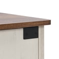 thumbnail image 3 of Hzuaneri 44.1" Wooden Dog Crate Furniture, Indoor Dog Cage for Medium to Large Dog, Decorative Pet House Side End Table TV Stand, Chew-Resistant, White Brown, 3 of 10