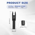 thumbnail image 2 of Uxcell Archery Arrows Nocks, Plastic Insert Arrow Nock Replacement Arrow Tails for Hunting Shooting Compound Recurve Bow Black, 2 of 7