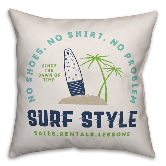 Creative Products Surf Style 16x16 Indoor / Outdoor Pillow