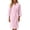 Pink, variant on Krdevn Women's Waffle Weave Bath Robe, V‑Neck 3/4 Sleeve Solid Color Kimono Robe with Pockets for Spa Home Loungewear,Grey