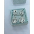 thumbnail image 3 of Attractive Fashion Women's Dangle/Drop Earrings 14k White Gold Plated Silver 2.00Ct Round Cut Natural Moissanite, 3 of 3