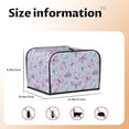 thumbnail image 5 of Haiem Purple Butterfly Print Toaster Covers 4 Slice Wide Slot,Bread Dust Cover & Fingerprint Protection,Bread Machine Cover,Appliance Covers, 5 of 7