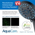 thumbnail image 2 of HotelSpa AquaCare AS-SEEN-ON-TV High Pressure 8-mode Handheld Shower Head - Antimicrobial Nozzles, Built-in Power Wash to Clean Tub, Tile & Pets, Extra Long 6 ft. Stainless Steel Hose, Wall & Overhead, 2 of 8