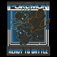 thumbnail image 2 of Men's Pokemon Ready to Battle Retro Grid  Graphic T-Shirt, 2 of 5