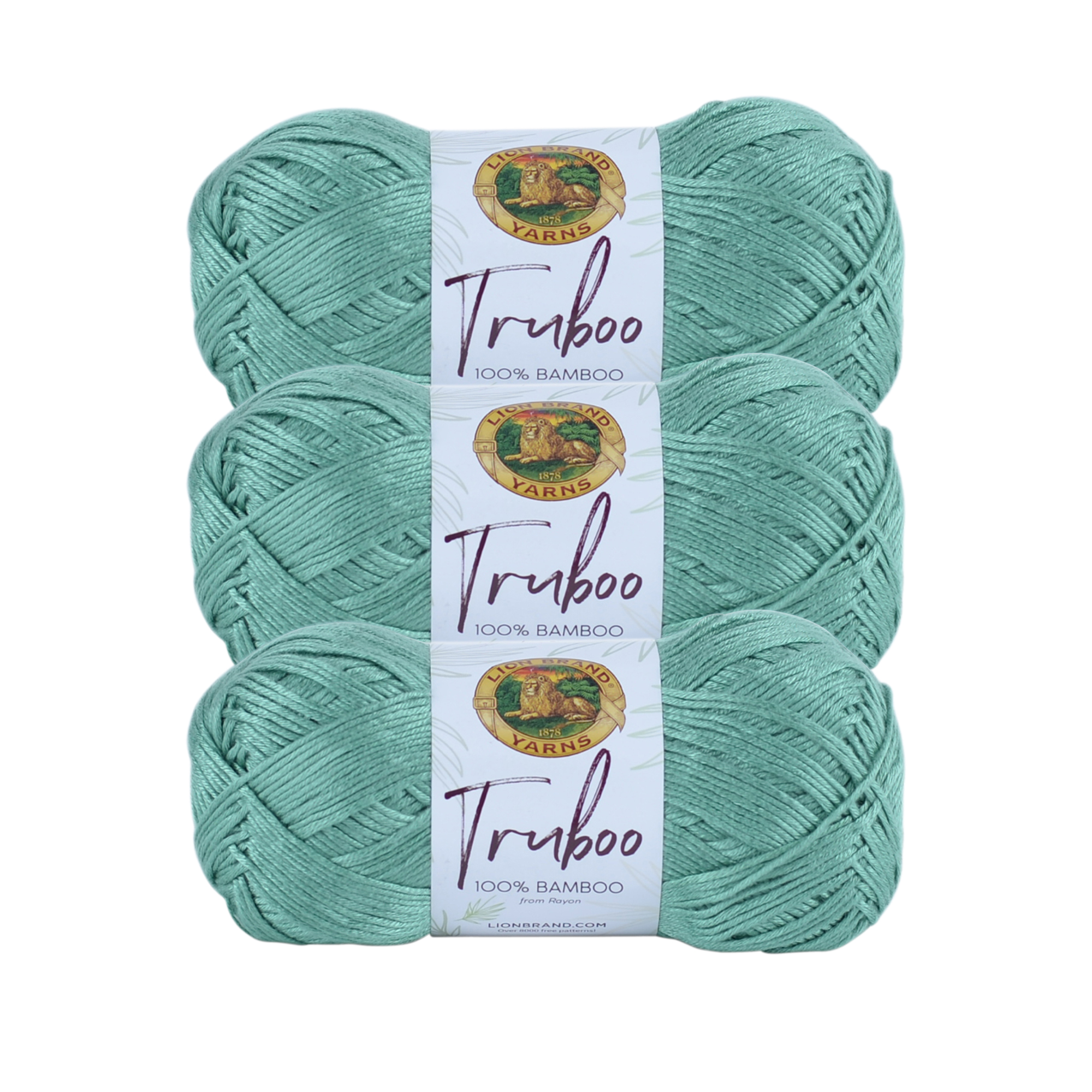 Lion Brand Yarn Truboo Seafoam Bamboo from Rayon Light Bamboo from