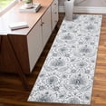 thumbnail image 2 of Haperlare Vintage Runner Rugs for Hallway 2'x6' Entryway Rug Stain-Resistant Rugs for Kitchen Laundry Grey, 2 of 7