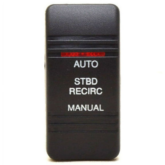 Carling Boat Rocker Switch Actuator | Stbd Recirc Black Lighted