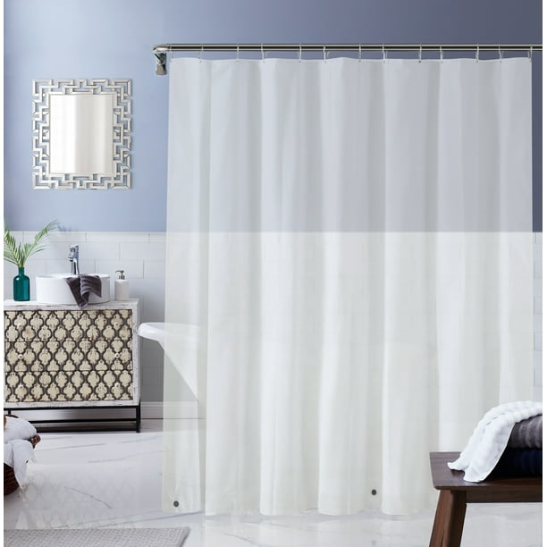 Dainty Home Heavy Weight Shower Curtain Liner With Hem
