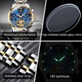 thumbnail image 4 of OLEVS Automatic Watches for Men Skeleton Mechanical Self Winding Luxury Business Dress Watch Moon Phase Waterproof Watch Reloj Para Hombre, Gifts for Men, Male Watch 6617, 4 of 12