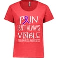 thumbnail image 3 of Inktastic Fibromyalgia Awareness Pain Isn't Always Visible Women's Plus Size T-Shirt, 3 of 5