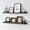 Espresso, variant on WELLAND Vista Photo Ledge Floating Shelves Picture Ledge Wall Mounted Shelf Display, 36''L x 3.5''D x 2''H, Set of 2, White