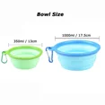 thumbnail image 4 of Cuenco plegable para perros de color sólido de 1000/350 ml, recipiente para comida, cuenco plegable para perros, plato de agua, comedero portátil para gatos y mascotas, 4 of 5