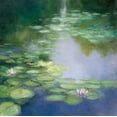 thumbnail image 2 of Purinton, Julia 20x20 White Modern Wood Framed Museum Art Print Titled - Blue Lily I, 2 of 4