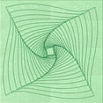 thumbnail image 1 of Ahgly Company Machine Washable Indoor Square Transitional Mint Green Area Rugs, 6' Square, 1 of 7