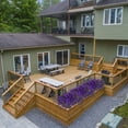 thumbnail image 4 of 10 Bundles Artificial Outdoor UV Resistant Flowers No Fade Fake Outside Flowers Plastic Greenery Faux Shrubs Garden Porch Window Box Home Decoration(Purple), 4 of 5