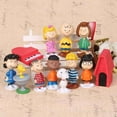 thumbnail image 4 of Cartoon 12 Pcs Cartoon Character Peanuts,Red House and Dog Set 2 Inch Mini Action Figures Set Cake Topper Table Decoration Cute Gift for Kids and Fans, 4 of 5