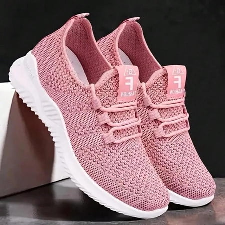Four Seasons Women s Breathable Knit Sneakers Casual Lace-Up Outdoor Shoes for Lightweight Comfort 2026 Four Seasons Women s Breathable Knit Sneakers Casual Lace-Up Outdoor Shoes for Lightweight Comfort 2026