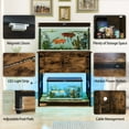 thumbnail image 5 of UVANIOHOM 20-29 Gallon Fish Tank Stand with Power Outlets, LED RGB Lights, 330LBS Capacity & Storage Cabinet, Brown, 5 of 7