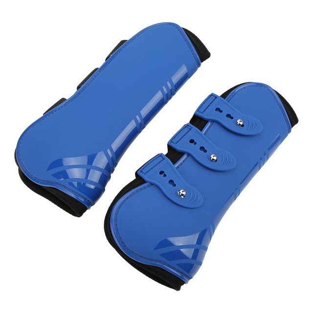 Horse Tendon Boots, Impact Resistance Adjustable High Flexibility Horse Support Boots Easy To Wear For Running For Jumping For Sports Blue Front Legs