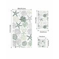 thumbnail image 4 of Sage Green Coastal Towel Set of 3, Soft Microfiber Bath Towels, Hand Towel, Washcloths, Summer Beach Starfish Coral Nautical Quick-Dry Absorbent Towels for Bathroom Kitchen Hotel Beach Gym Spa, 4 of 7