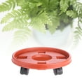 thumbnail image 1 of Neinkie Caddy pour Plantes, Support Rond pour Plantes en Pot sur Roulettes, Support Robuste pour Pots de Fleurs sur Roulettes, Chariot à Roulettes, Plateau Soucoupe, Palette avec Roues Universelles, 1 of 6