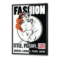 thumbnail image 3 of Designart 'Style Passion Life Fashion Woman IV' Vintage Framed Canvas Wall Art Print, 3 of 5