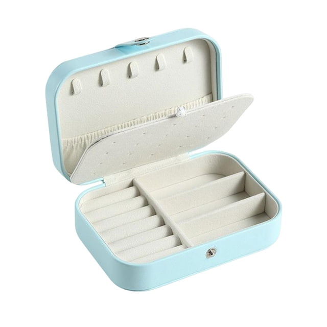 Joyero de viaje Zulema Estuche organizador de joyas impermeable Azul