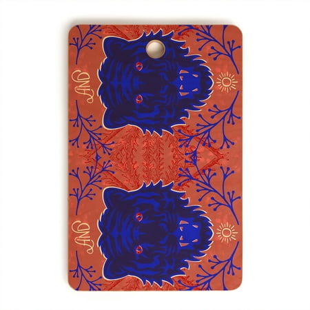 

Society6 Caroline Okun Bengal Tiger Blue Rectangular Cutting Board