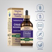 Chaga Mushroom Liquid Extract | 4 fl oz for Men and Women | Gluten Free Supplement | by Piping Rock