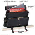 thumbnail image 2 of ENHANCE Tabletop RPG Player's Essentials DnD Bag - Dungeons and Dragons Messenger Bag Fits Player's Handbook, Binders, Dice & Accessories with 17 inch Laptop Compartment and Battlemap Carrying Straps, 2 of 9