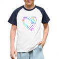 thumbnail image 1 of Blusas y camisas de manga corta con cuello redondo para niños y niñas, blusa de manga corta con estampado de cuello redondo, 1 of 7