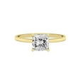 thumbnail image 3 of Cora Jewellery 1.5CT Princess Moissanite Cathedral Setting Solitaire Engagement Ring for Women, 14K Yellow Gold, 3.5 US, 3 of 5