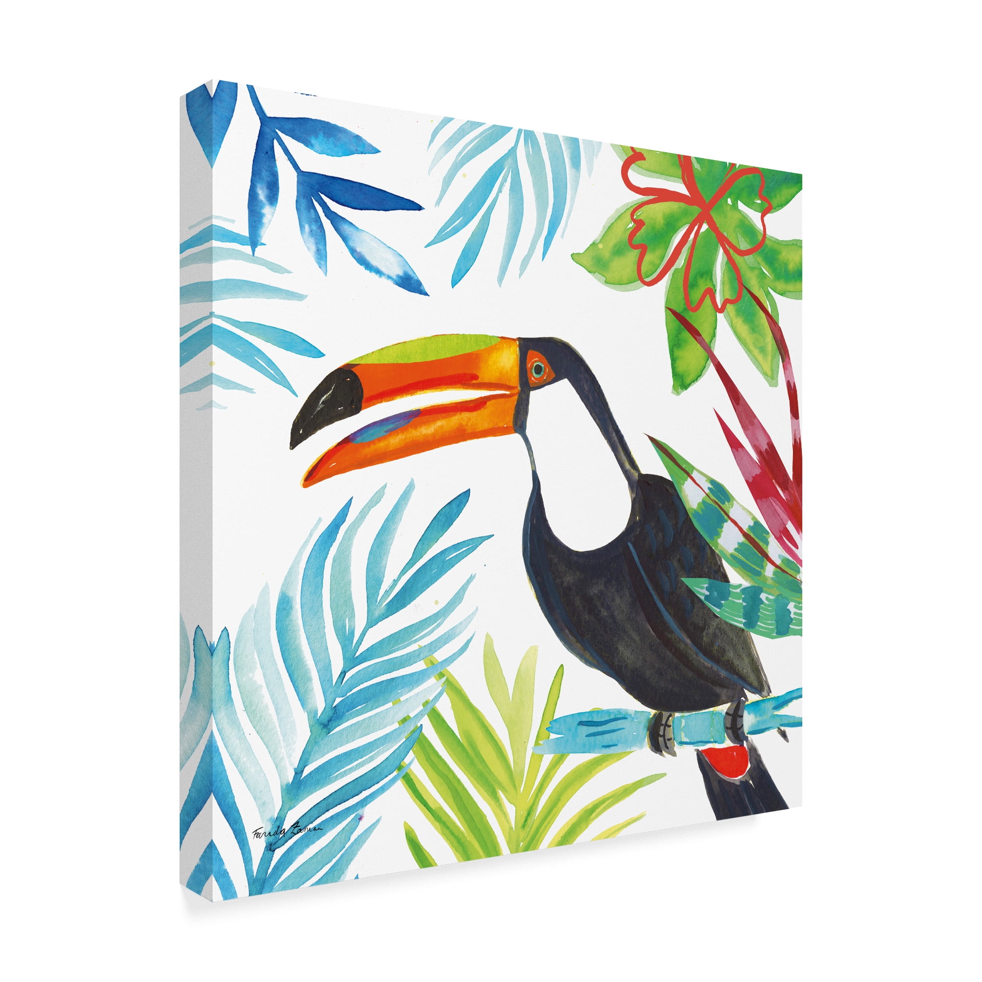 Trademark Fine Art 'Tropicana II' Canvas Art by Farida Zaman