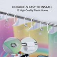 thumbnail image 4 of Veigike Polyester Rainbow Funny Kids Shower Curtain Set for Boys, 70" x 70", 4 of 6