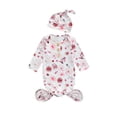 thumbnail image 2 of Robes de Nuit Unisexes pour Bébé, Ensemble de Pyjama avec Sac de Couchage à Manches Longues et Chapeau, 2 of 9