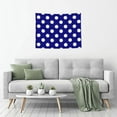 thumbnail image 5 of Kdxio Navy And White Polka Dot Wall Hanging Tapestries Banner For Bedroom College Dorm Home Living Room Party Decor 29X37 In, 5 of 8