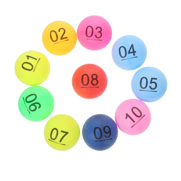 ColoMX 30 Uds bolas de lotería numéricas actividad bolas de lotería entretenimiento rifa bolas de dibujo juego de fiesta 1-30 bolas