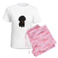 thumbnail image 6 of CafePress - Black Poodle Puppy - Women's Short Sleeve Print T-Shirt and Pants Light Cotton Pajama Set, 6 of 7