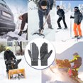 thumbnail image 5 of Wovilon Winter Warm Gloves Anti-Slip Telefingers Gloves Diving Cloth Plus Velvet Gloves Thickened Outdoor Sports Gloves for Men and Women, 5 of 6