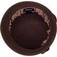 thumbnail image 3 of Sakkas Vivian Vintage Style 100% Wool Cloche Bell Hat with Flower Accent - Brown/One Size, 3 of 3