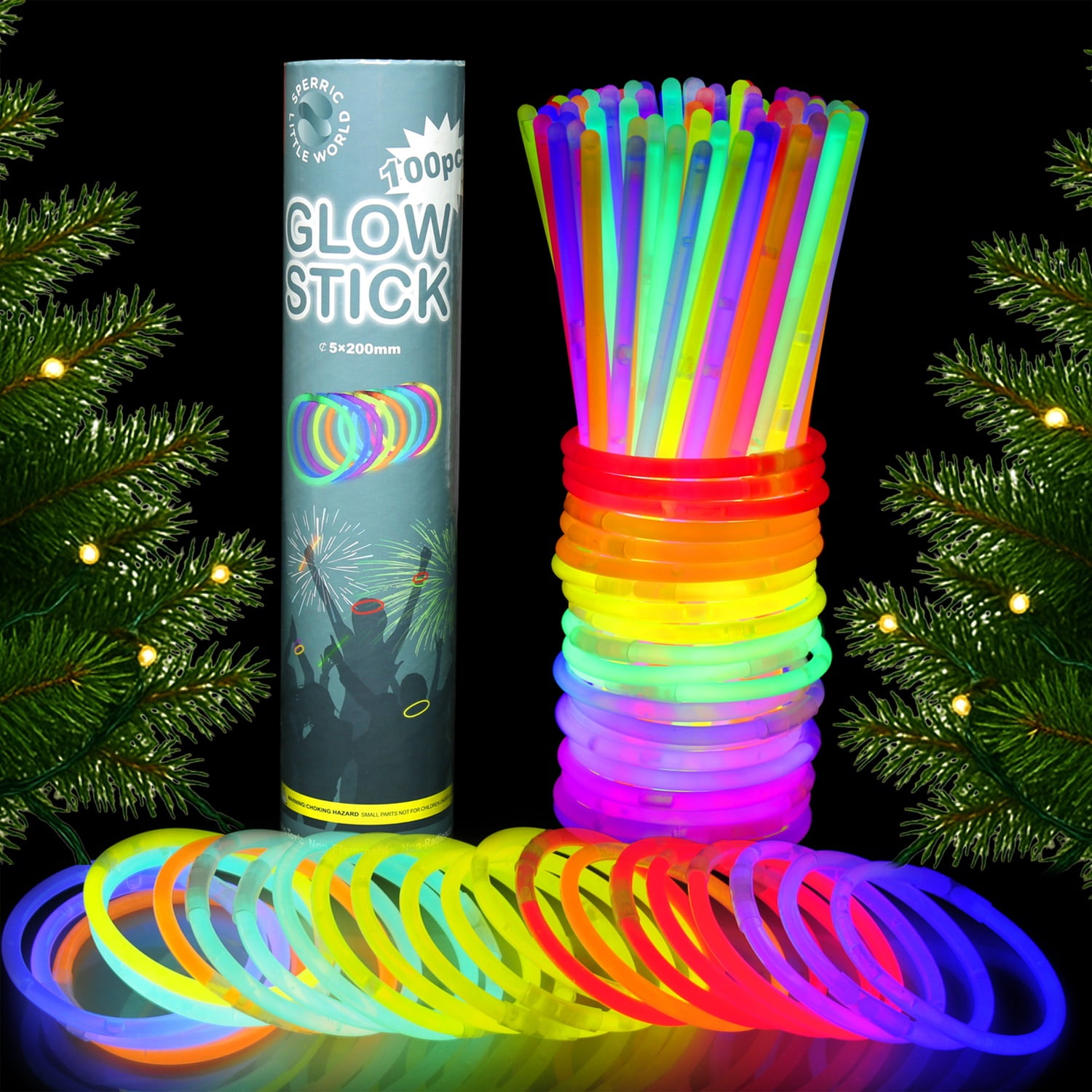 Lqemwth 60Pcs LED Finger Lights,Finger Flashlights,Led Party Finger Lights Glow Dark Party Supplies Light Ring Lights Toys Finger Ring Toys Holiday H - View #11