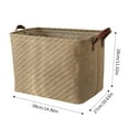 thumbnail image 3 of Clearance!!!Large Fabric Storage Baskets for Organizing Closet Storage Bin Foldable Storage Baskets for Shelf Canvas Storage Bins Decorative Basket with Handles, 3 of 7