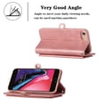 thumbnail image 3 of iPhone 6/7/8/SE 2020 Phone Case, Full Protection Kickstand Wallet Compartments Multi-Function for iPhone 6/7/8/SE Phone Case Red, 3 of 5