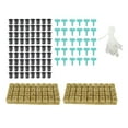 thumbnail image 2 of 1 Inch Rock Wool Planting Cubes, Strong Air Permeability 72 Sets Rockwool Cubes And Net Pots High Germination Rates With Net Pots For Hydroponics, 2 of 8