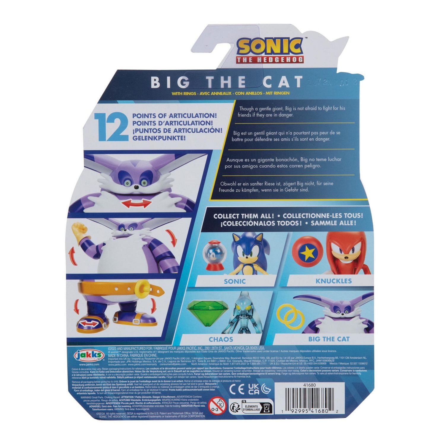 Sonic 4 Inch Figure - Big the Cat