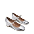 thumbnail image 6 of Women's Mary Jane Block Heel Pumps with Square Toe and Buckle Strap, 6 of 6